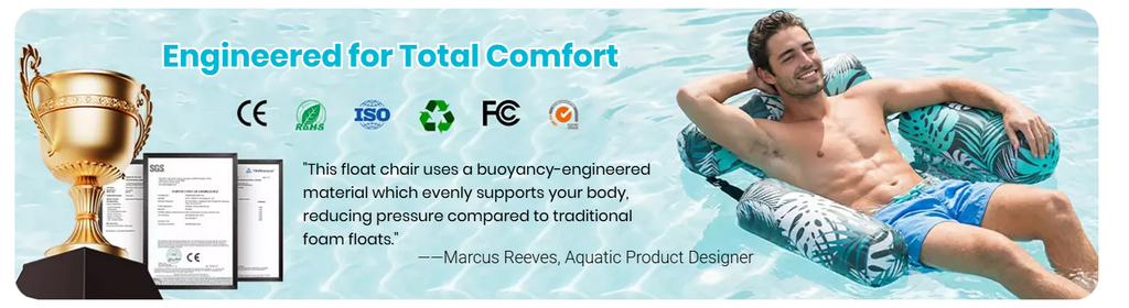 🏊LAST DAY 50% OFF!💺Inflatable Floating Chair – Comfortable, Stable & Perfect